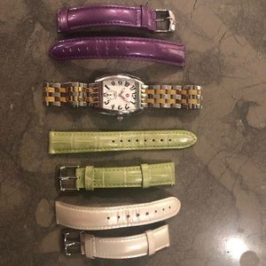 Authentic Michele Watch with Four Bands